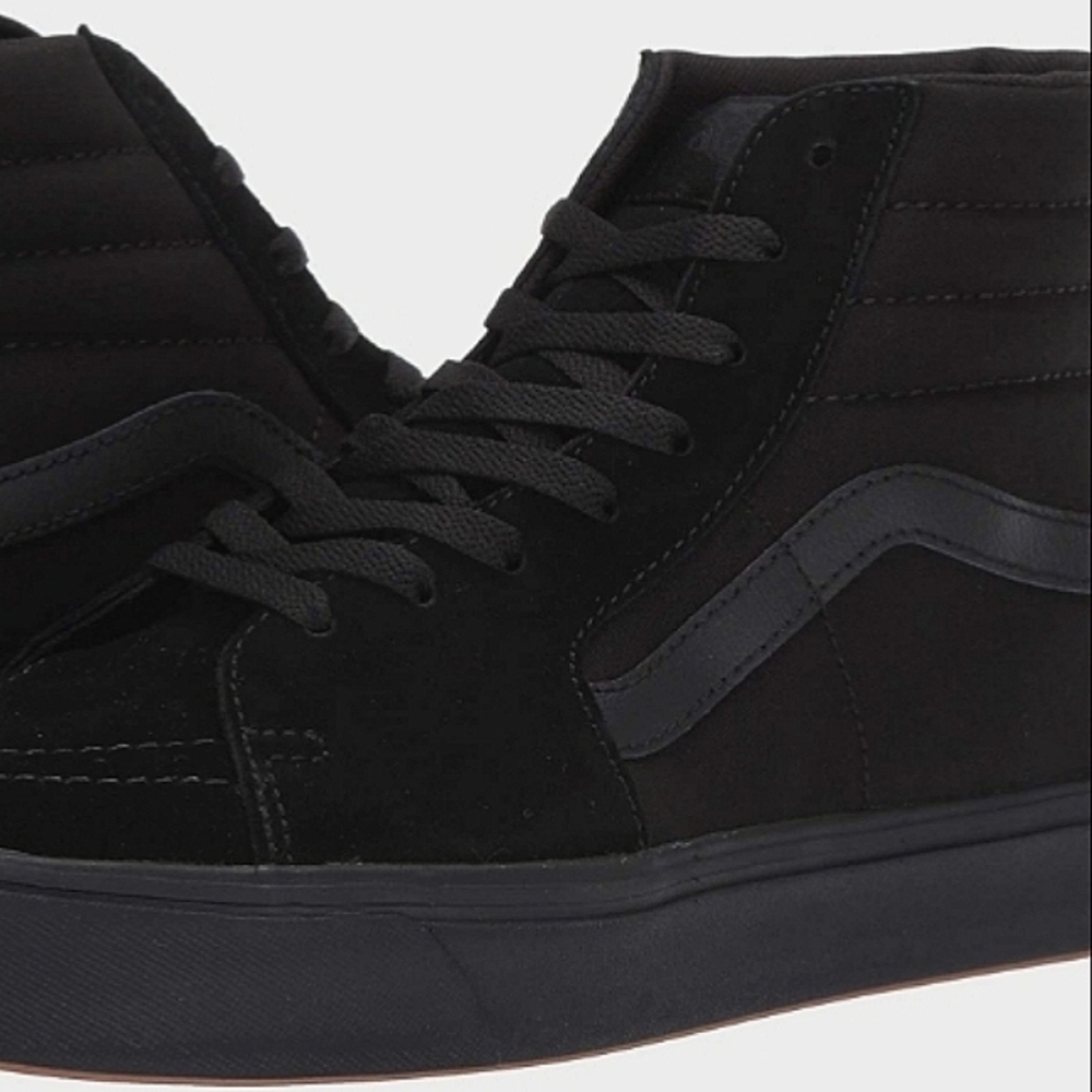 Vans PopCush Hi-tops Black On Black Mens Size 7.5 / Womens Size 9 #PoshAffiliate